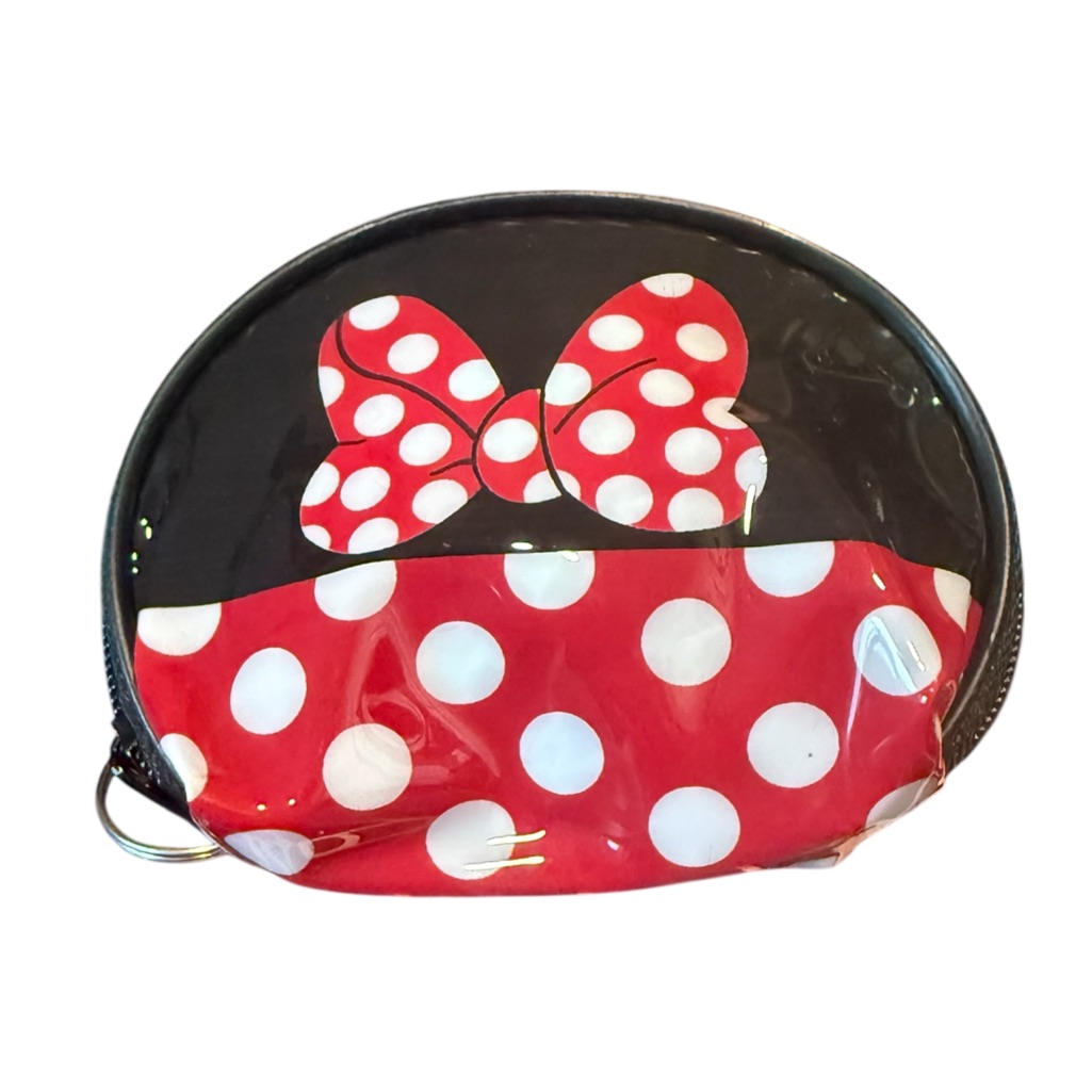 Polka Dot Bow Cosmetic/Coin Pouch